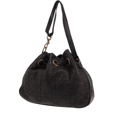 Borsa a spalla Dior   in pelle cannage nera