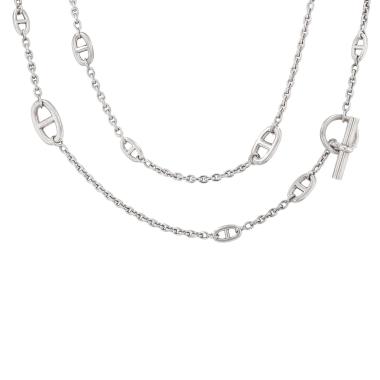 Collana lunga Hermès Farandole in argento