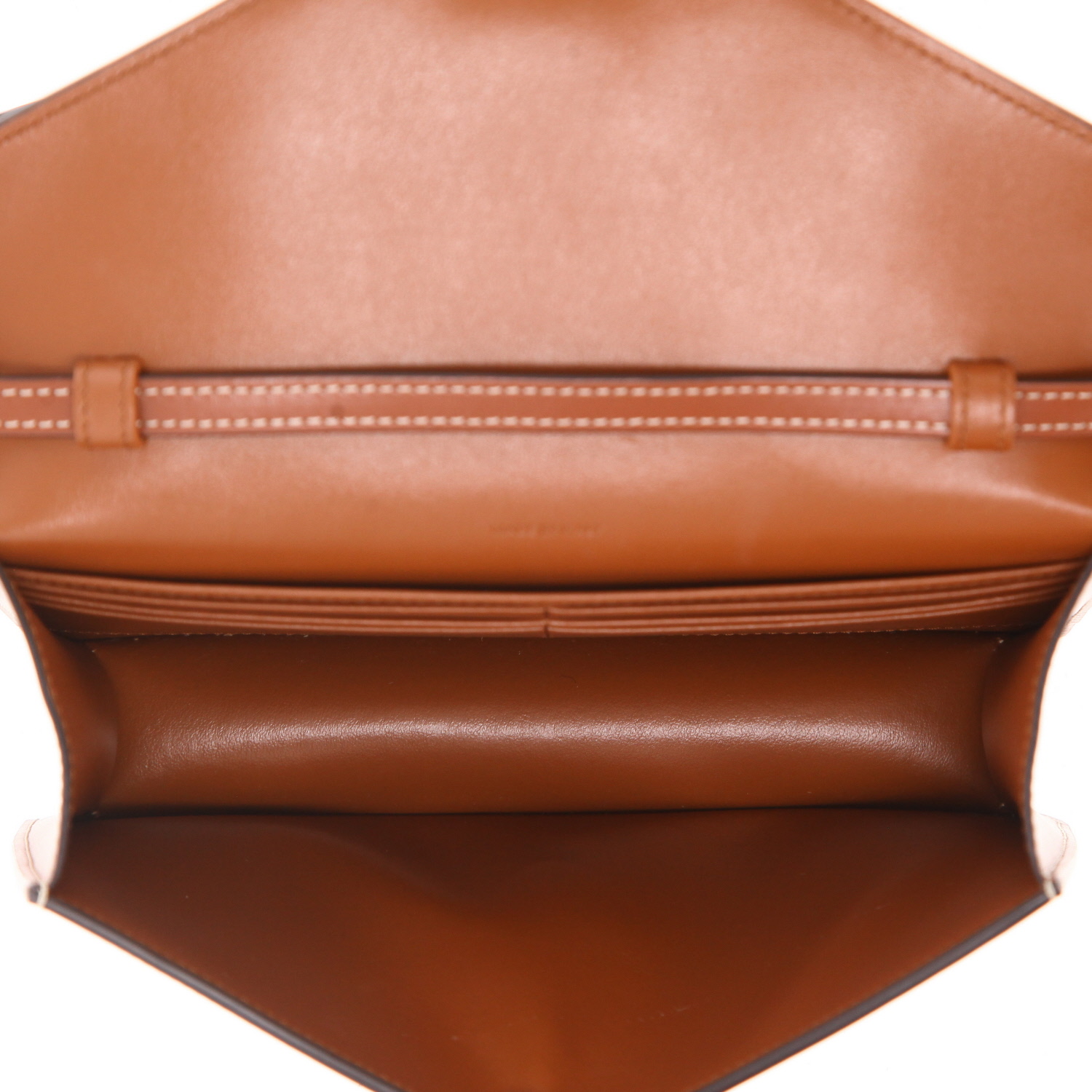 Bolso bandolera Celine  Margo en cuero marrón - Detail D3