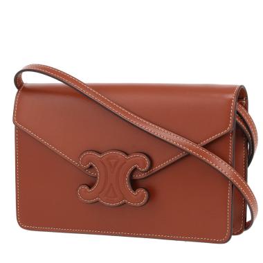 Borsa a tracolla Celine  Margo in pelle marrone