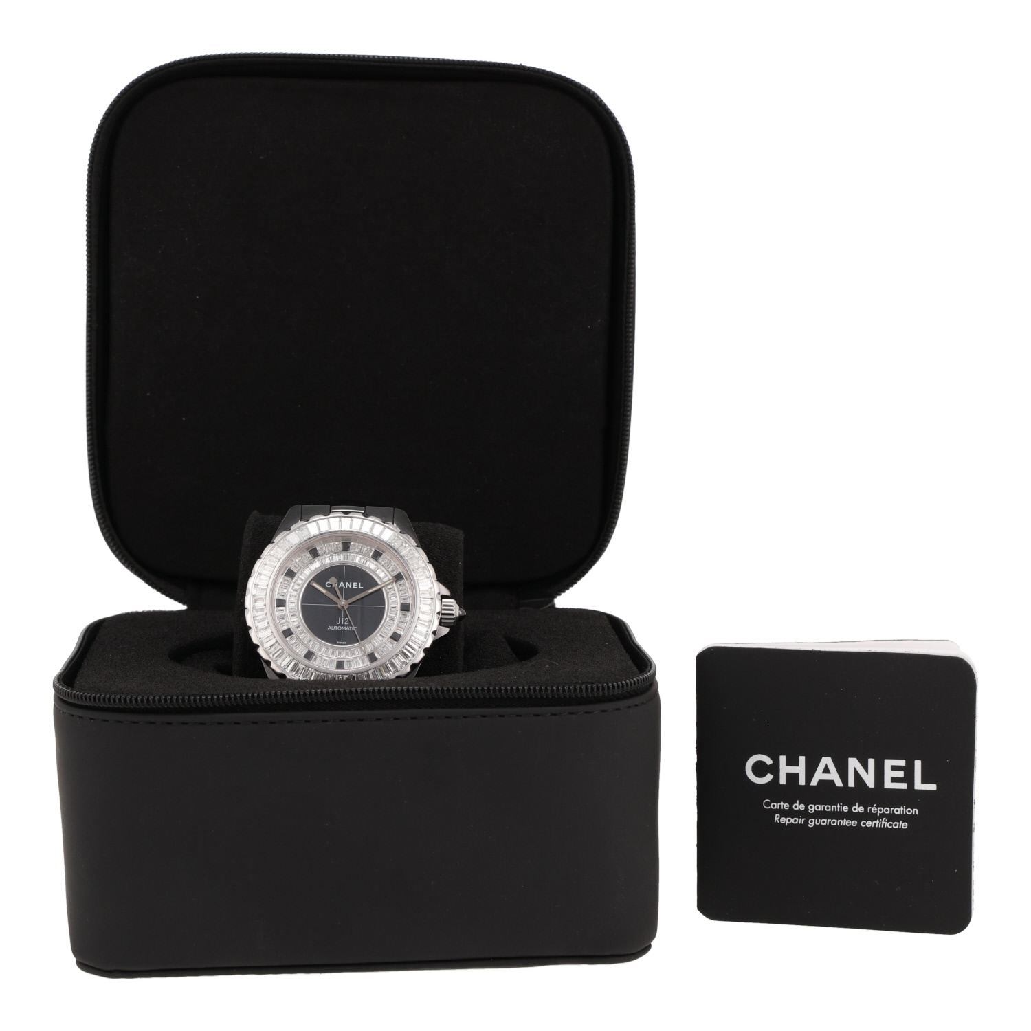 Reloj Chanel J12 Joaillerie de cerámica negra y oro blanco Ref: Chanel - H2027  Circa 2010 - Detail D2