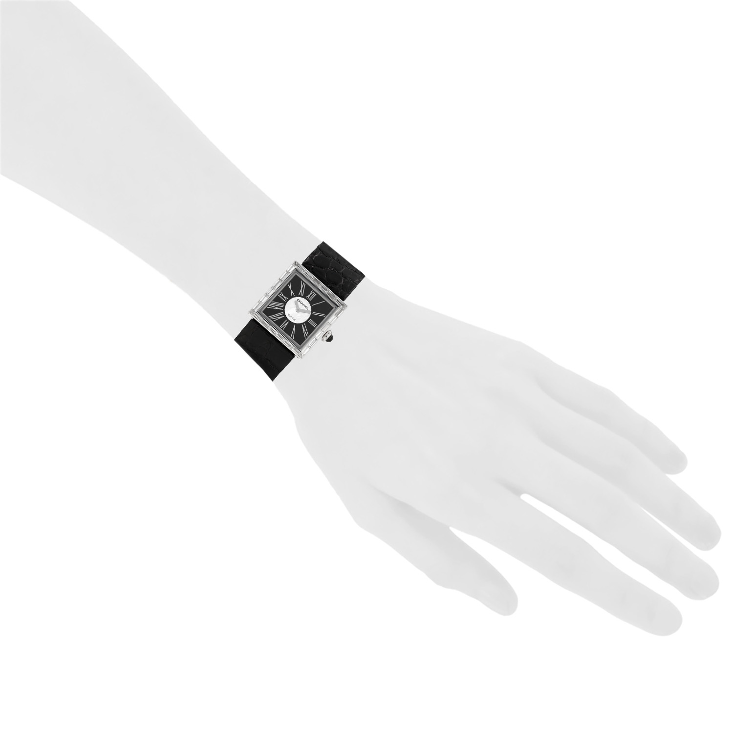 Chanel Mademoiselle watch in white gold Ref: Chanel - H0106  Circa 2010 - Detail D1