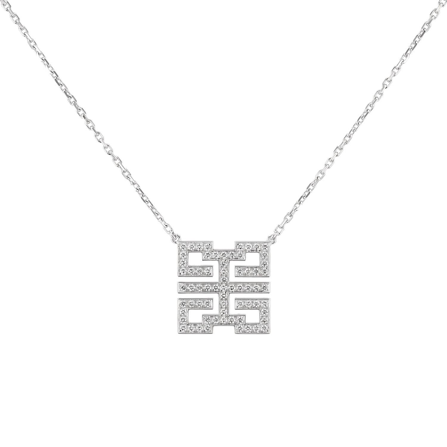 Collier Cartier Le Baiser du Dragon en or blanc et diamants en