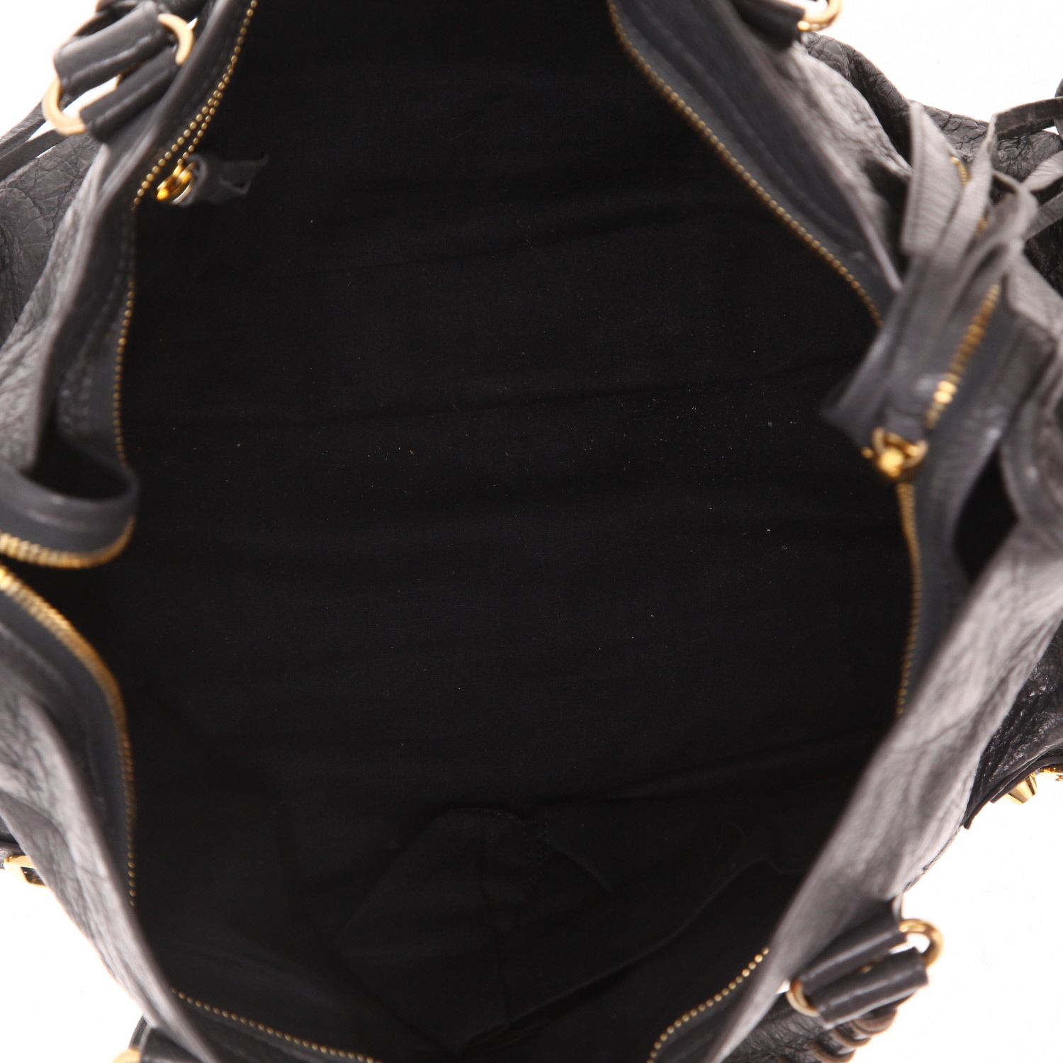 Borsa Balenciaga  City in pelle grigia - Detail D3