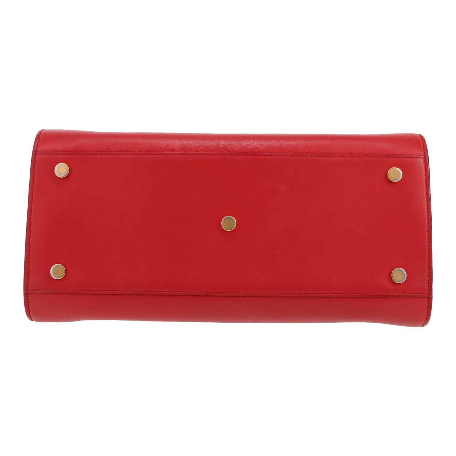 Saint Laurent  Sac de jour handbag  in red leather - Detail D1