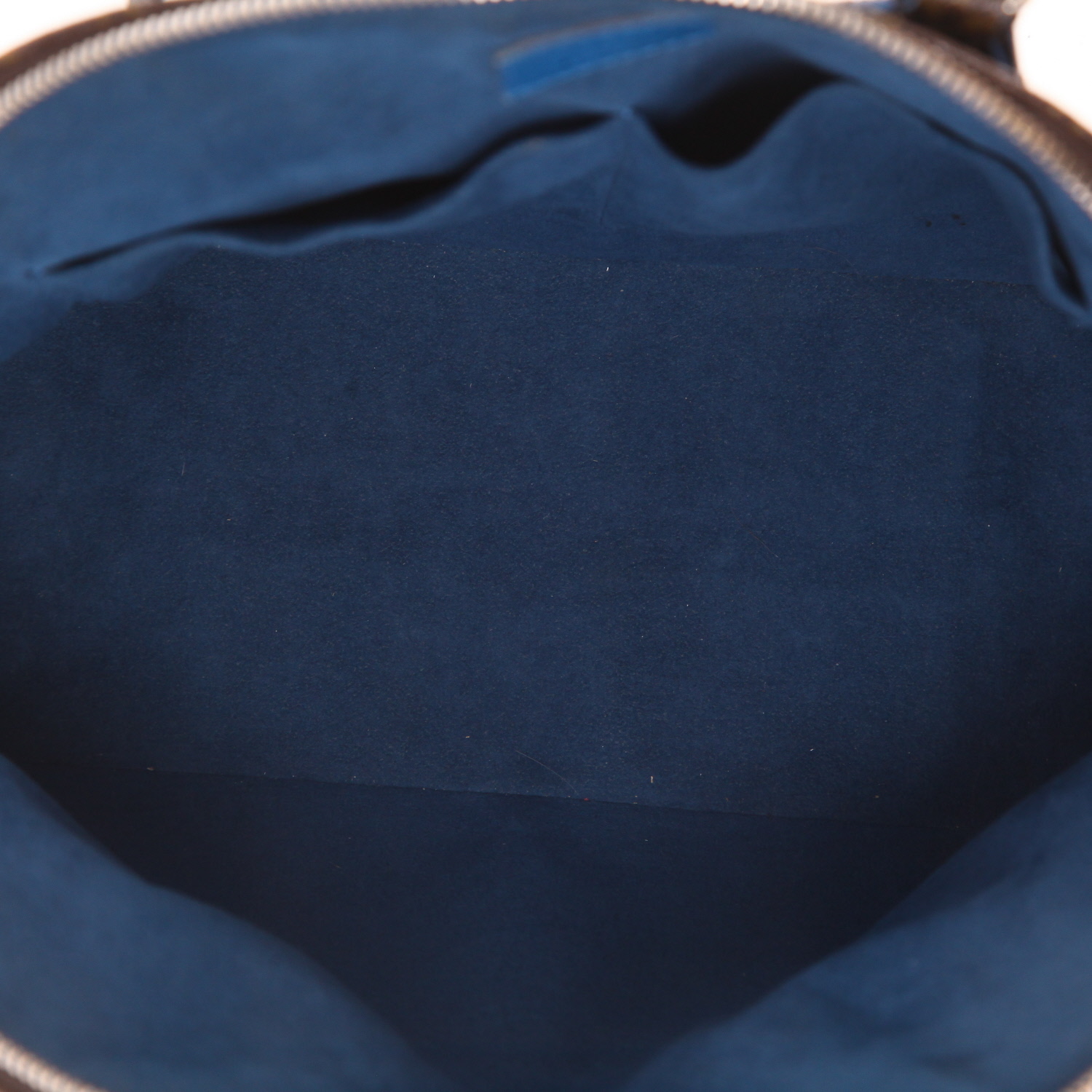 Borsa a tracolla Louis Vuitton  Editions Limitées in tela monogram marrone e pelle blu - Detail D3