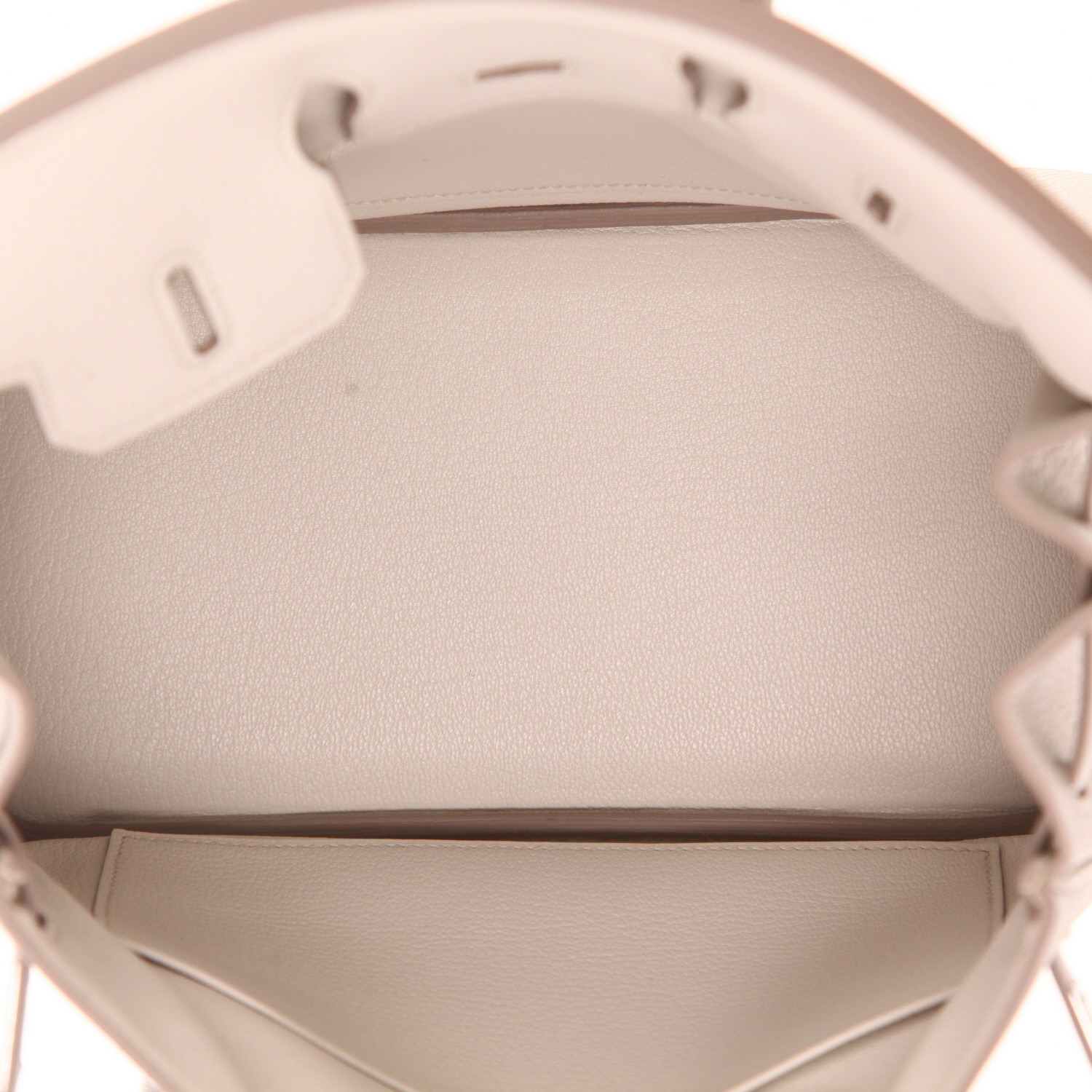 Hermès  Birkin 25 cm handbag  in Béton togo leather - Detail D3