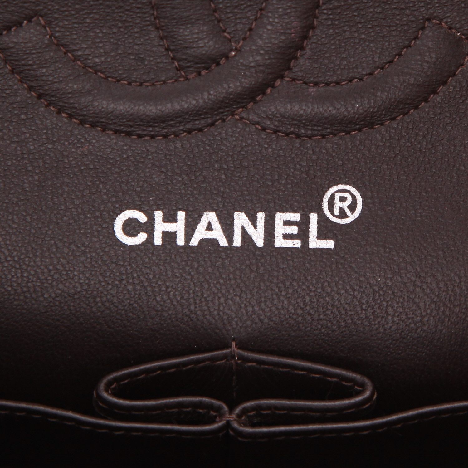 Borsa Chanel  Timeless Classic in pelle trapuntata marrone - Detail D2