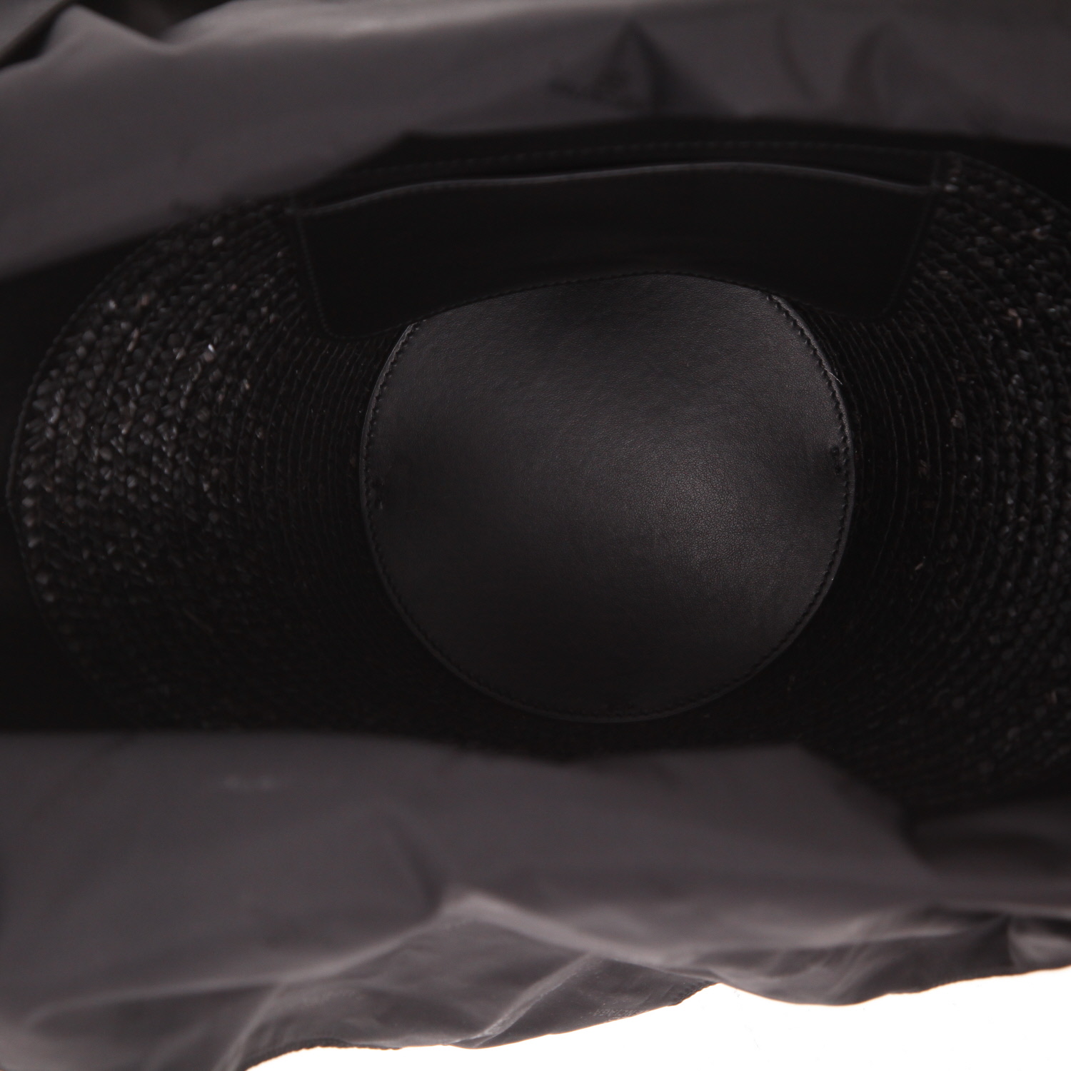 Sac cabas Balenciaga  Beach en raffia noir - Detail D3