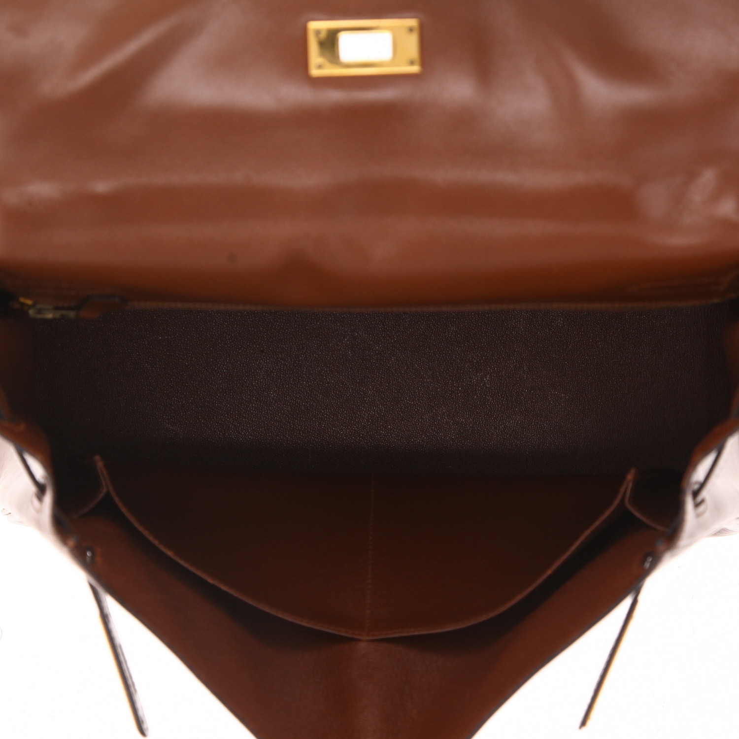 Borsa Hermès Kelly da 32 cm in pelle box Noisette - Detail D3