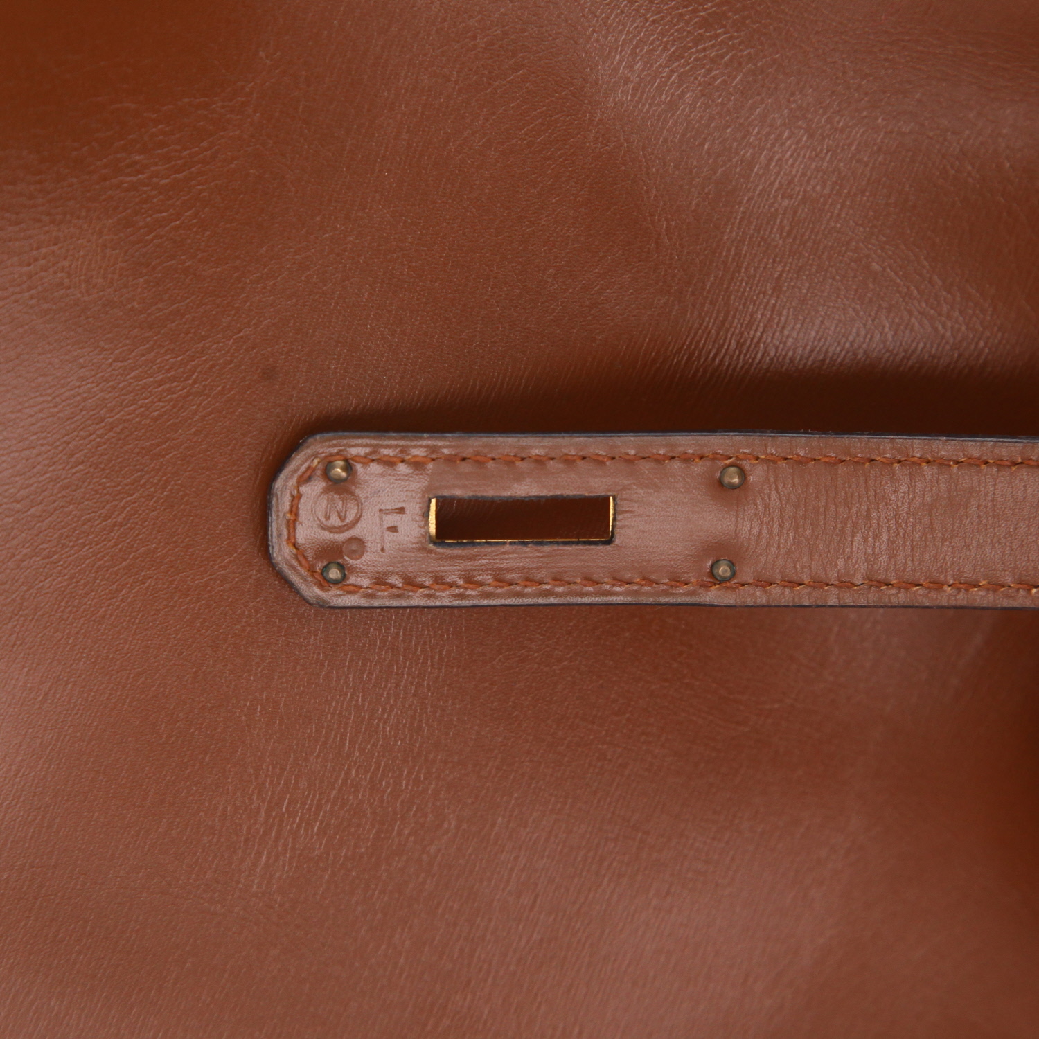 Borsa Hermès Kelly da 32 cm in pelle box Noisette - Detail D4