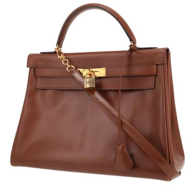 Bolso Hermès Kelly de 32 cm en piel «Noisette» color avellana