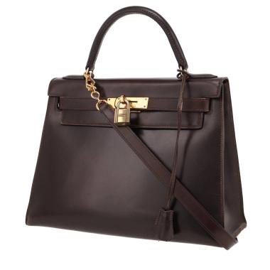 Sac à main Hermès  Kelly 28 cm en cuir box marron