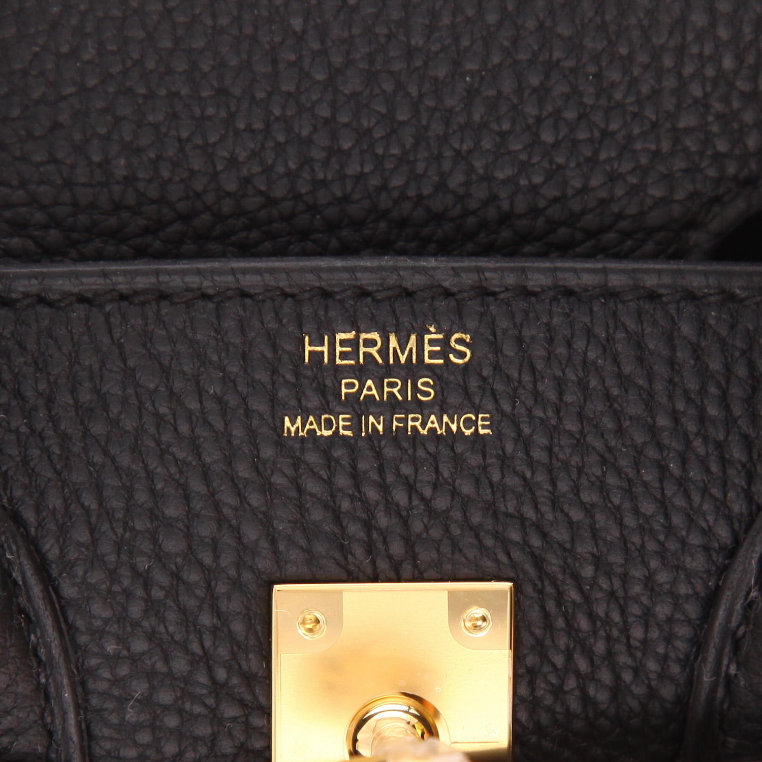 Borsa Hermès  Birkin 25 cm in pelle togo nera - Detail D2