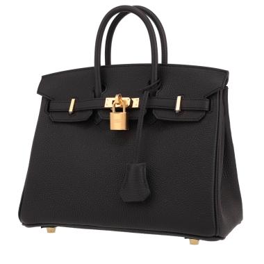 Hermès  Birkin 25 cm handbag  in black togo leather
