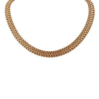 Vintage   1970's necklace in yellow gold