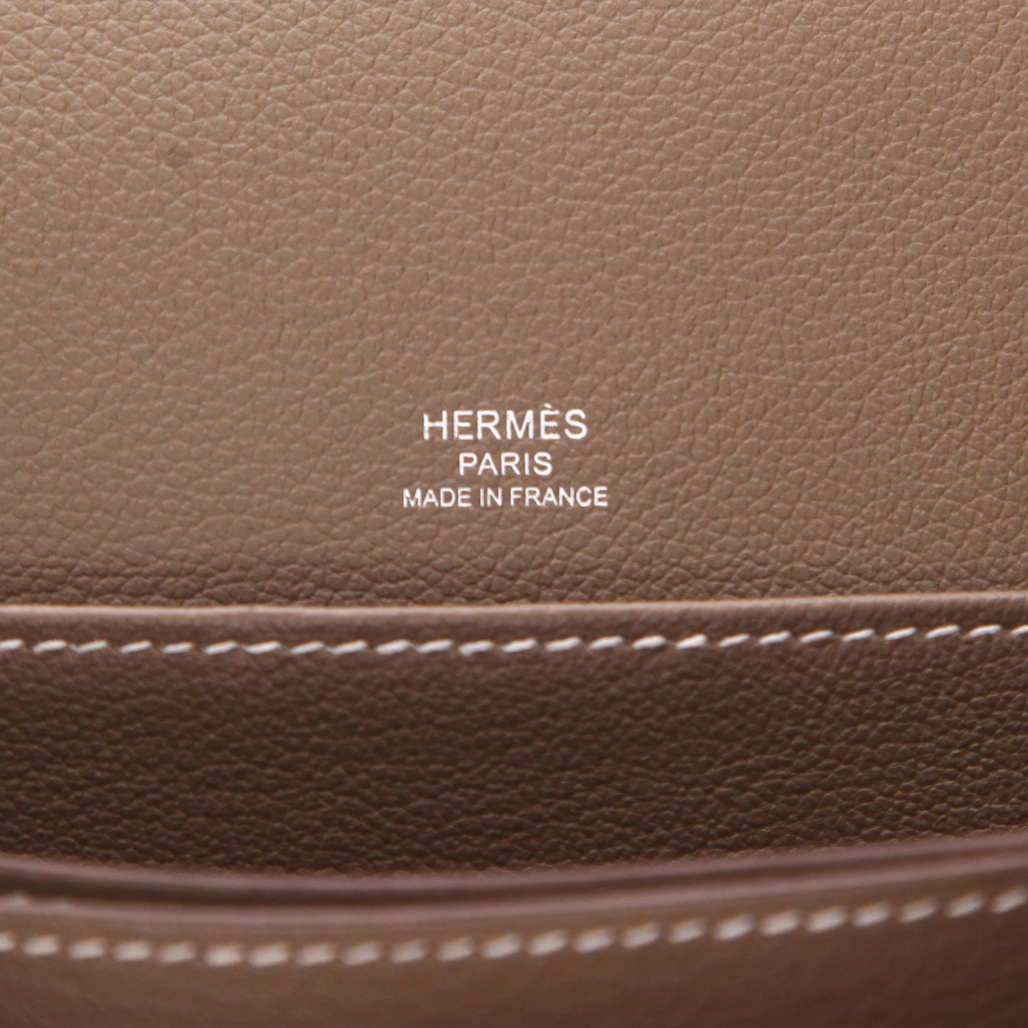 Borsa a tracolla Hermès  Roulis in pelle Evercolor etoupe - Detail D2