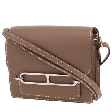 Borsa a tracolla Hermès  Roulis in pelle Evercolor etoupe