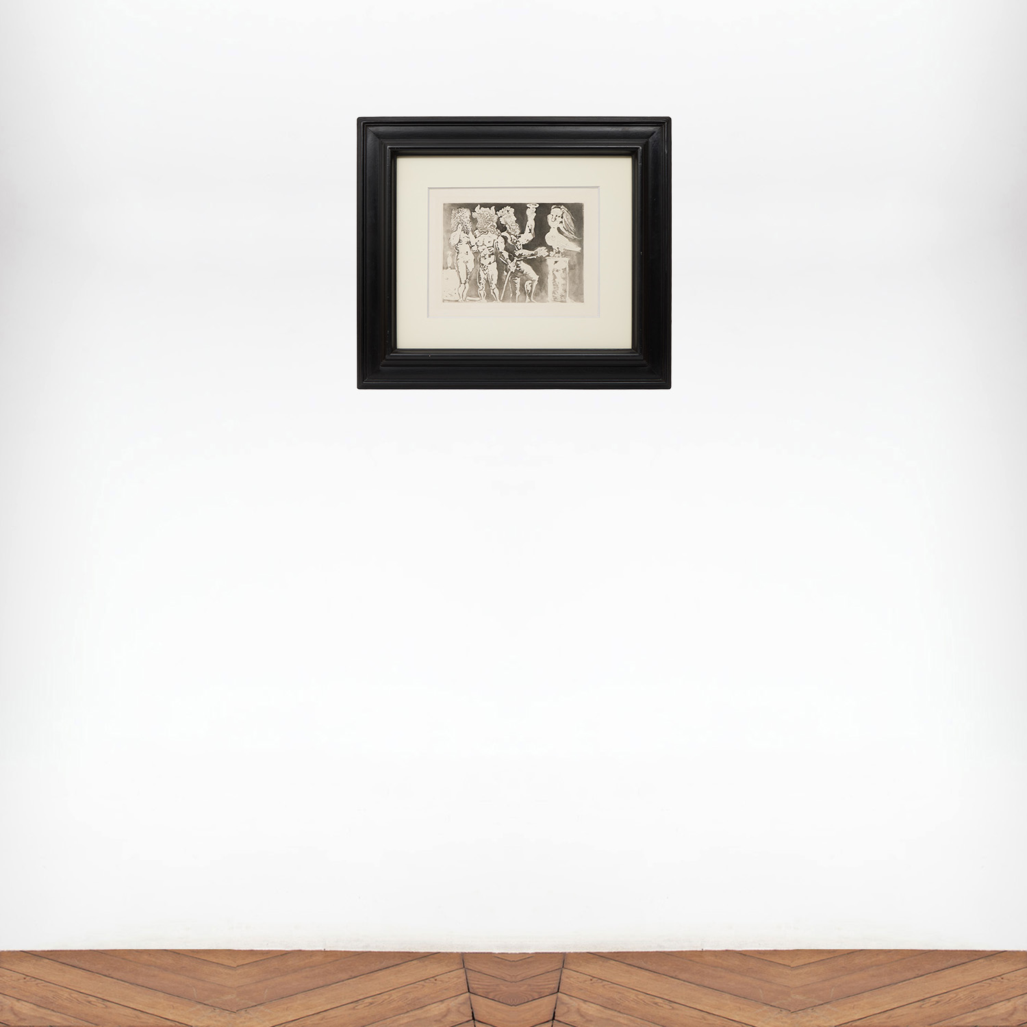 Personnages masqués et femme oiseau, La Suite Vollard (n° 24) - 1934 - Detail D3