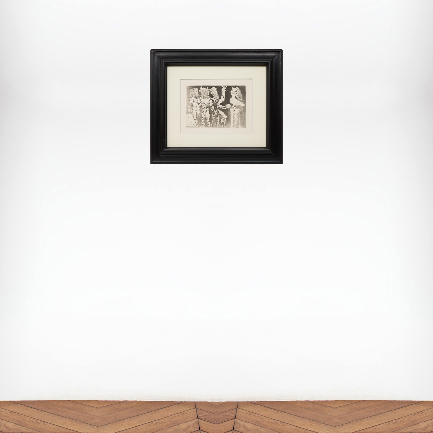 Personnages masqués et femme oiseau, from La Suite Vollard (n°24) - 1934 - Detail D4