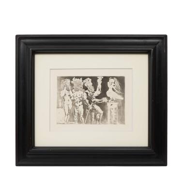 Personnages masqués et femme oiseau, La Suite Vollard (n° 24) - 1934