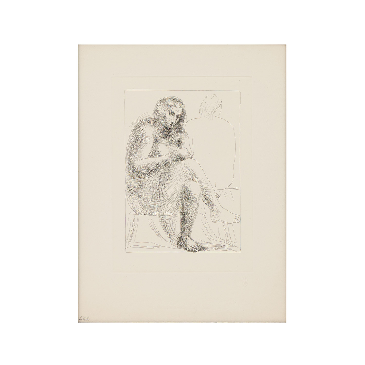 Au bain, La Suite Vollard (n° 3) - 1930 - Detail D1