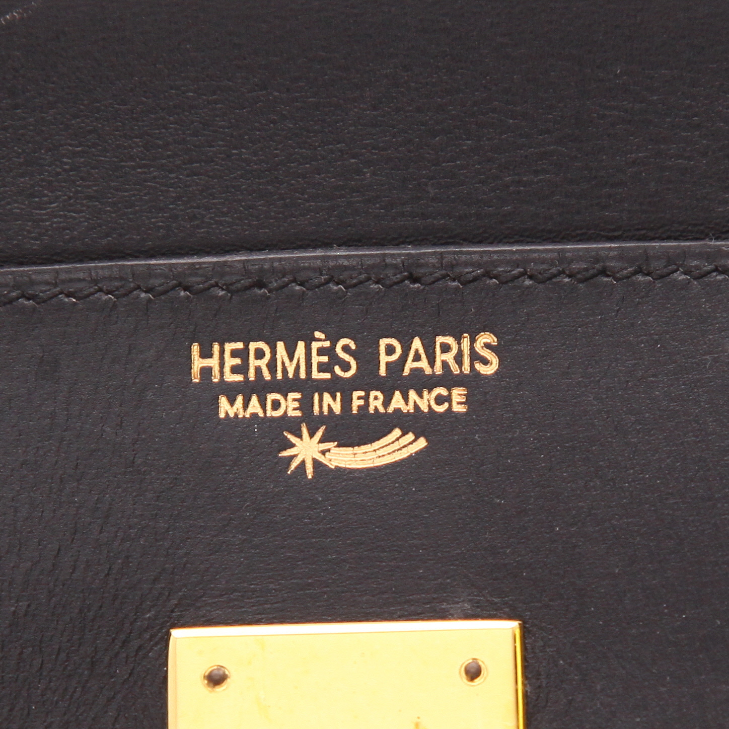 Borsa Hermès  Birkin 30 cm in pelle box nera - Detail D2