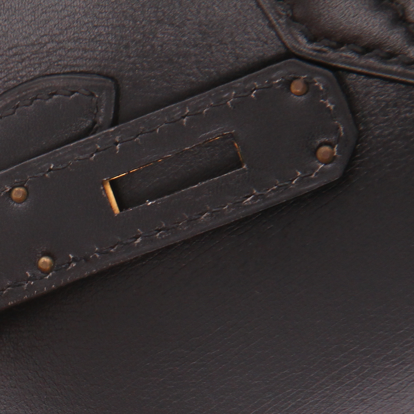 Sac à main Hermès  Birkin 30 cm en cuir box noir - Detail D4