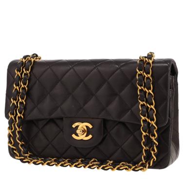 Bolso de mano Chanel  Timeless Petit en cuero acolchado negro