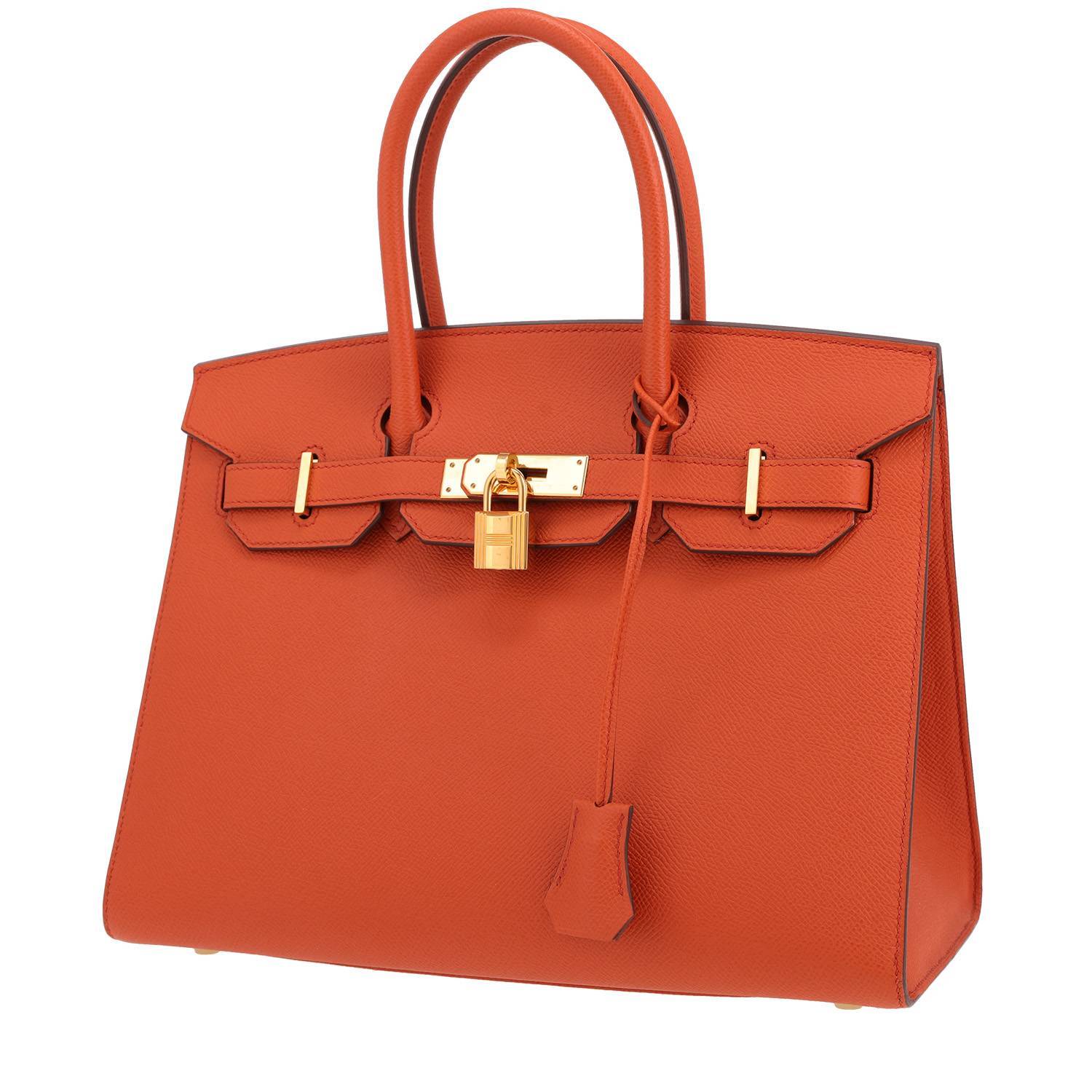 Hermès Birkin 30 Orange Epsom 2020 d’occasion Hermès Birkin 30 Orange Epsom 2020 d’occasion