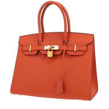 Borsa Hermès  Birkin 30 cm in pelle Epsom arancione