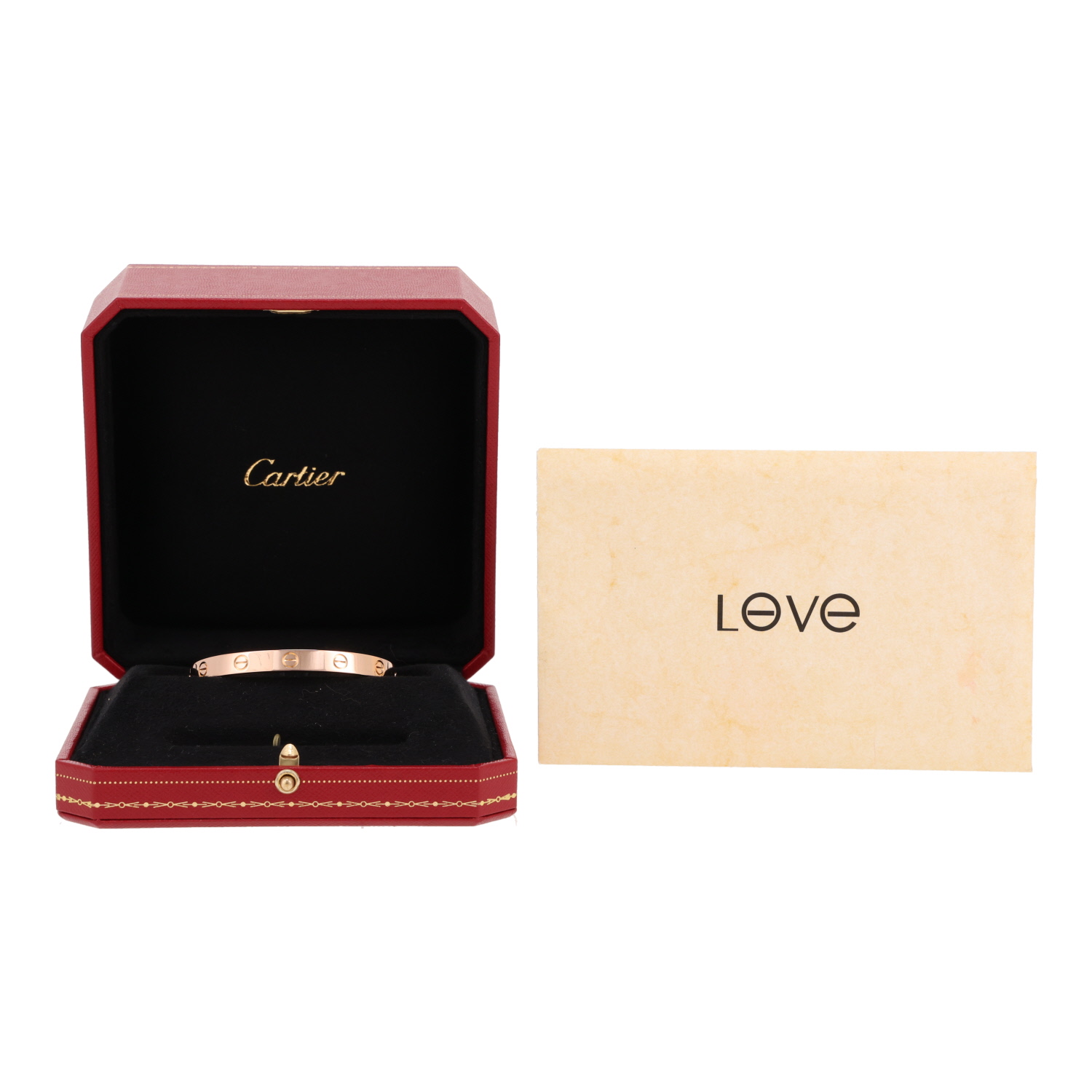 Bracelet Cartier Love en or rose