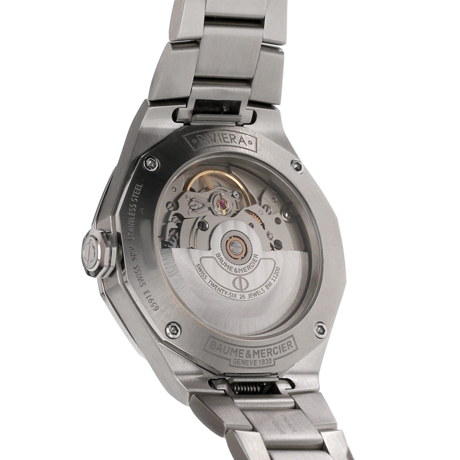 Baume & Mercier Riviera  in stainless steel Ref: Baume & Mercier - 65913  Circa 2025 - Detail D3