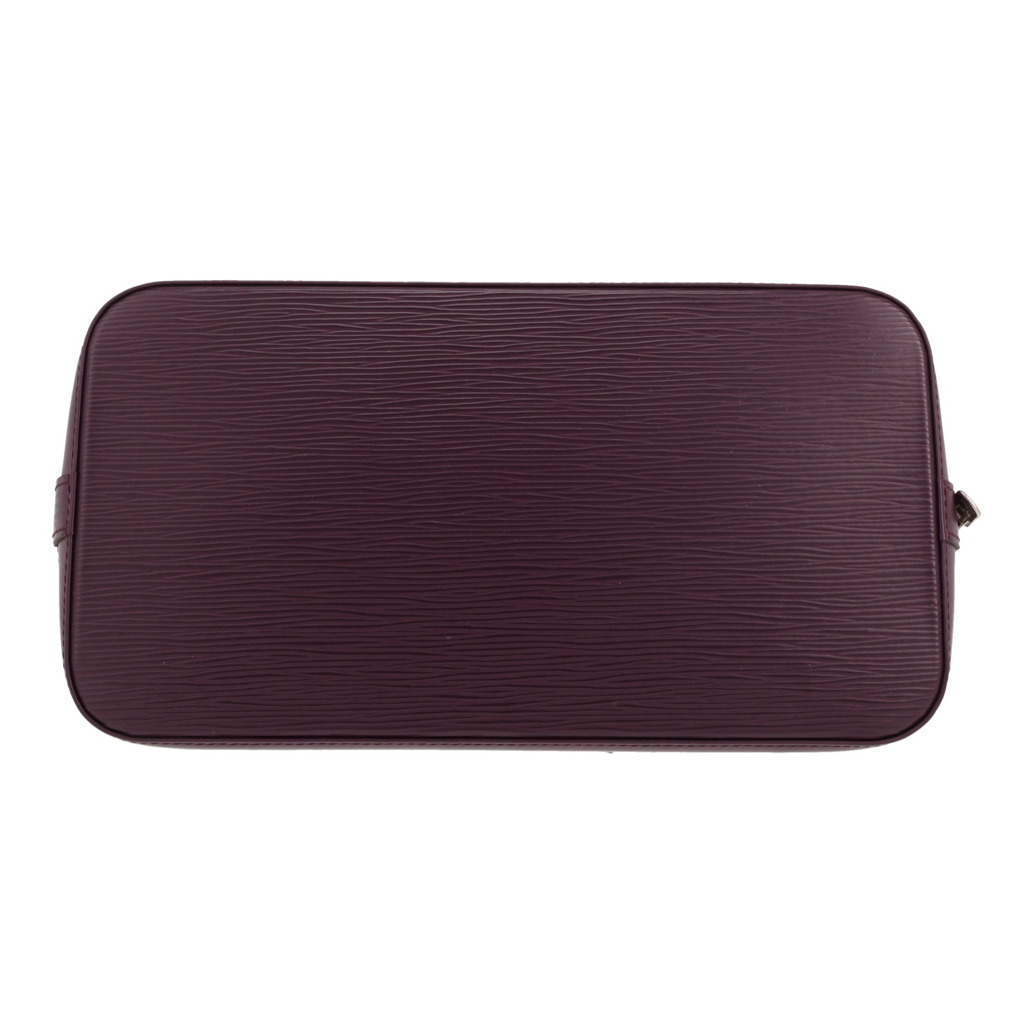 Sac à main Louis Vuitton  Alma petit modèle  en cuir épi violet - Detail D1