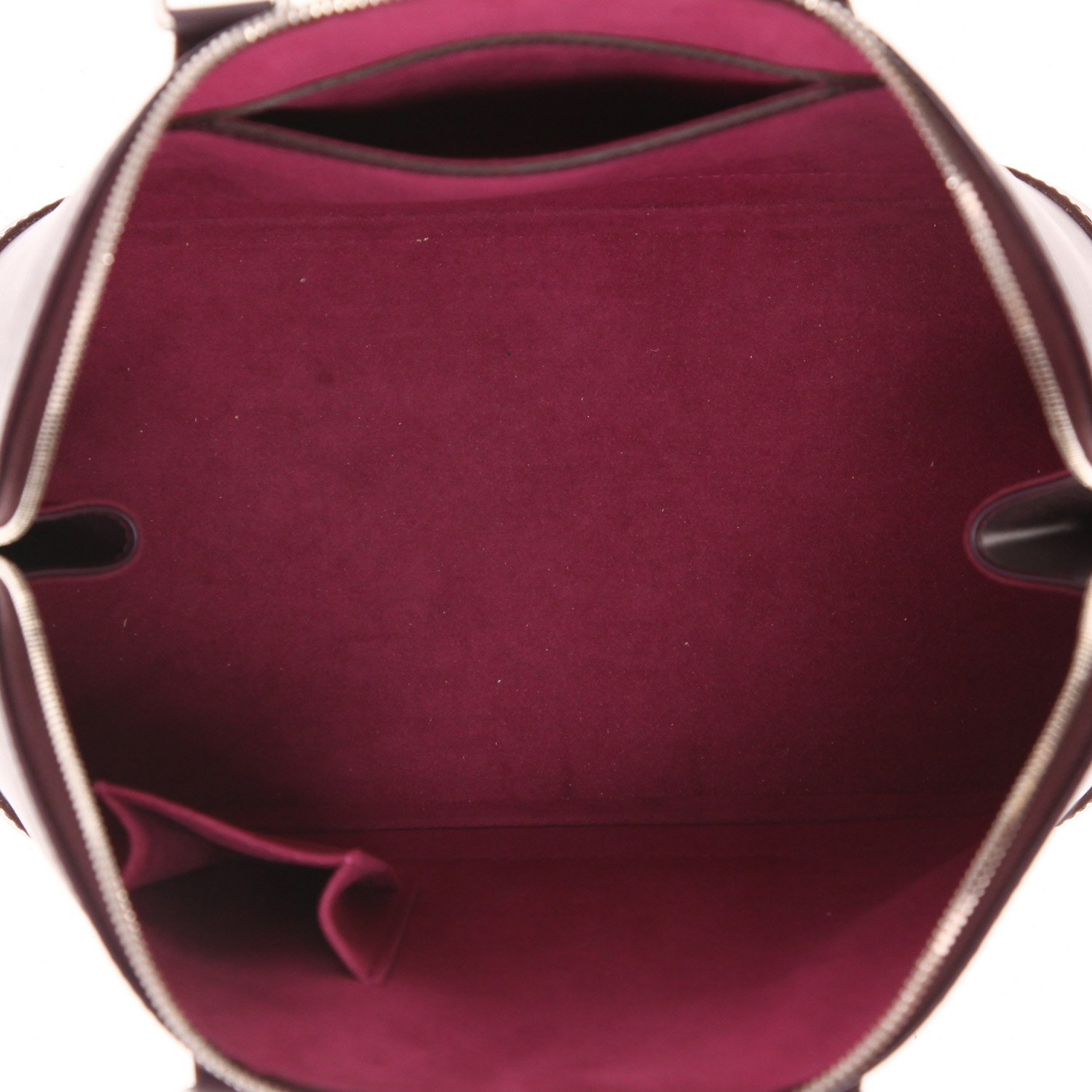 Louis Vuitton  Alma small model  handbag  in purple epi leather - Detail D3