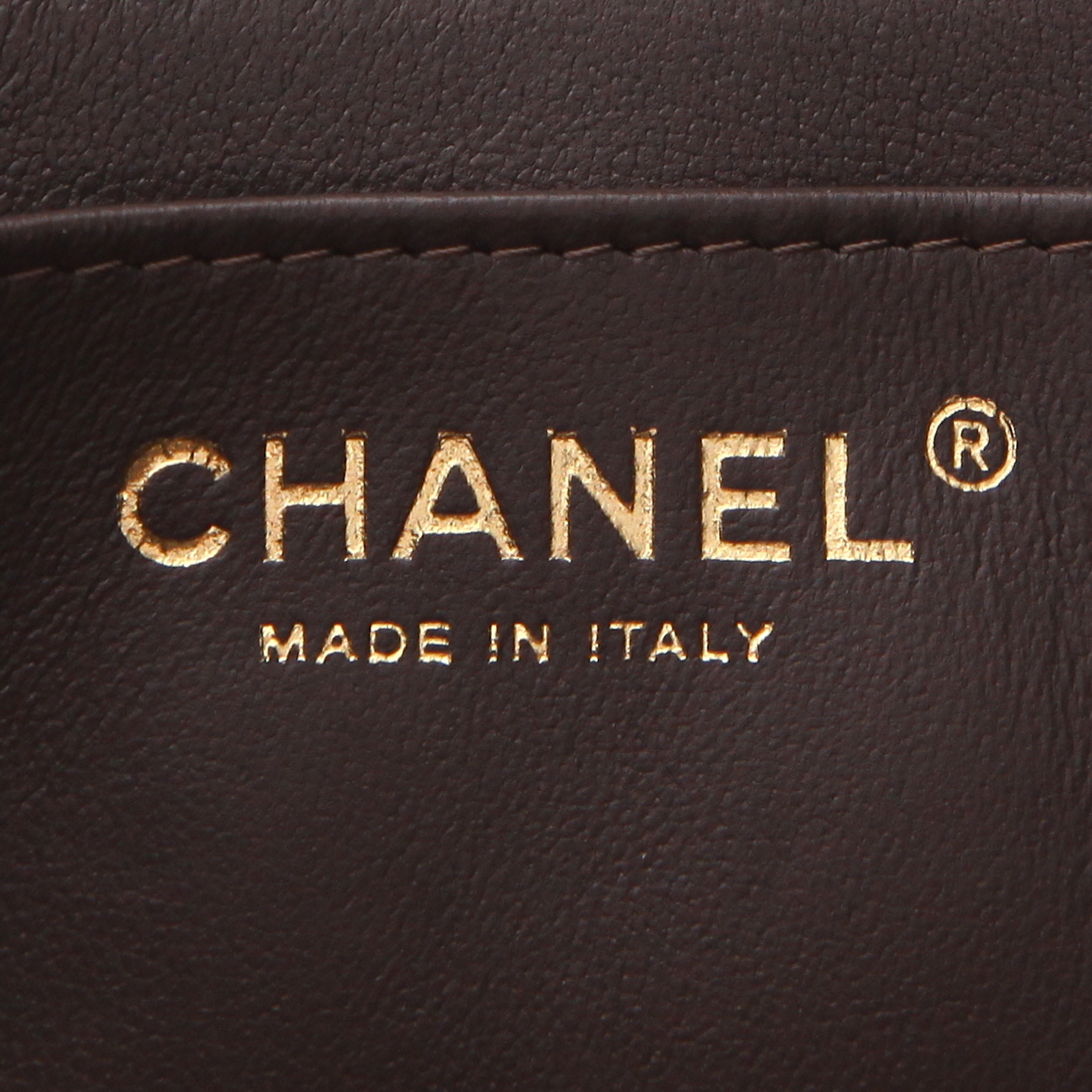 Borsa a tracolla Chanel  Mini Timeless in pelle verniciata e foderata arancione verde e marrone - Detail D2