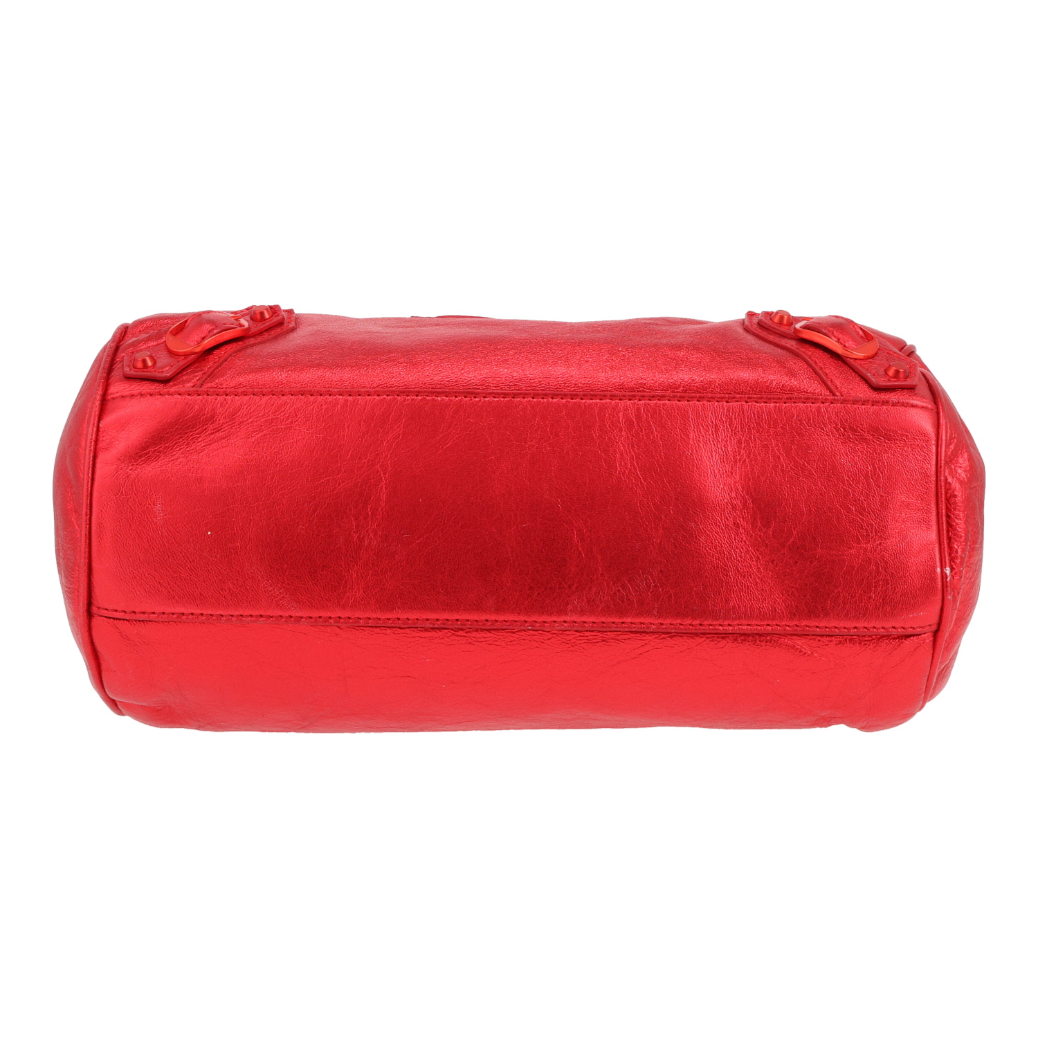 Sac à main Balenciaga  City en cuir irisé rouge - Detail D1