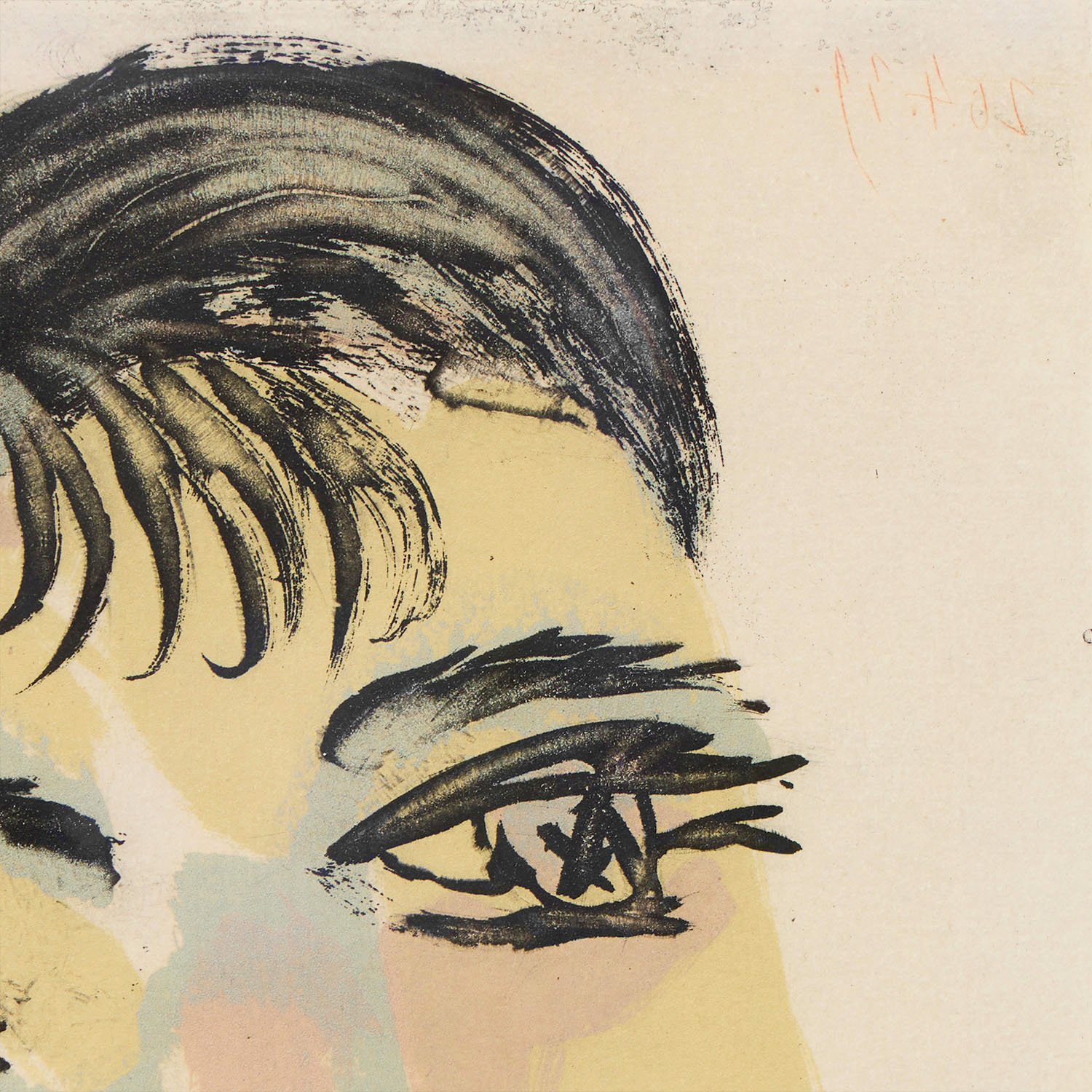 Tête de femme n°2, Portrait de Dora Maar - 1939 - Detail D3