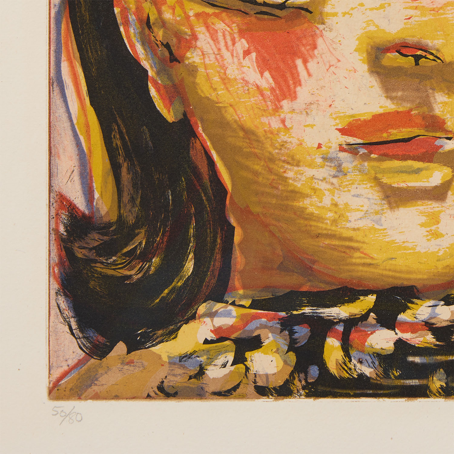 Tête de femme n°4, Portrait de Dora Maar - 1939 - Detail D3