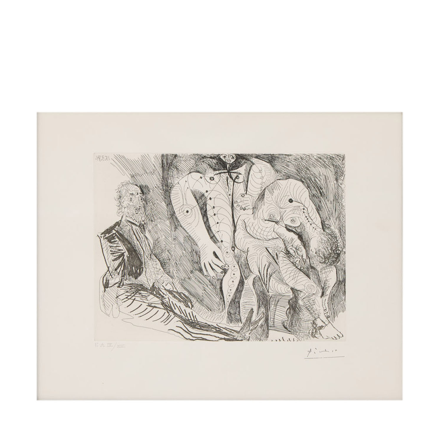 Femmes à leur toilette avec Degas rêvant, from La Série 156 - 1971 - Detail D1