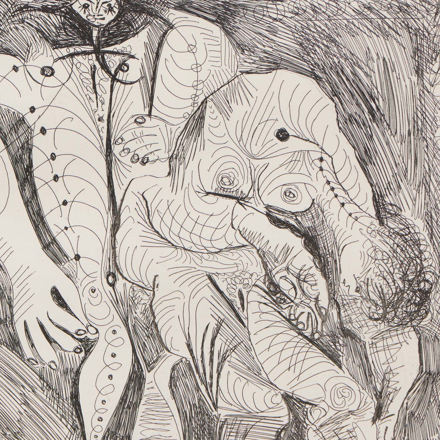 Femmes à leur toilette avec Degas rêvant, La Série 156 - 1971