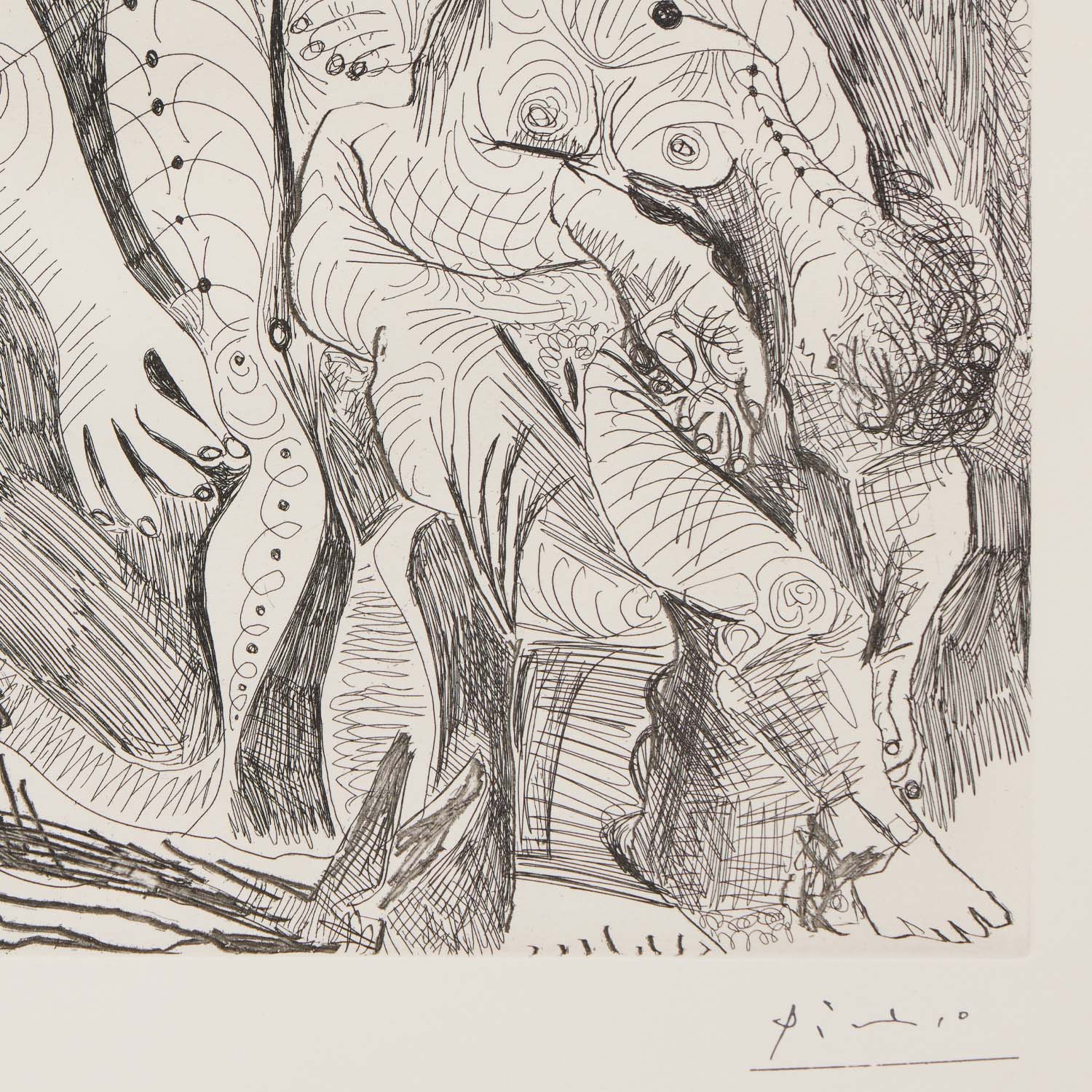 Femmes à leur toilette avec Degas rêvant, La Série 156 - 1971 - Detail D4