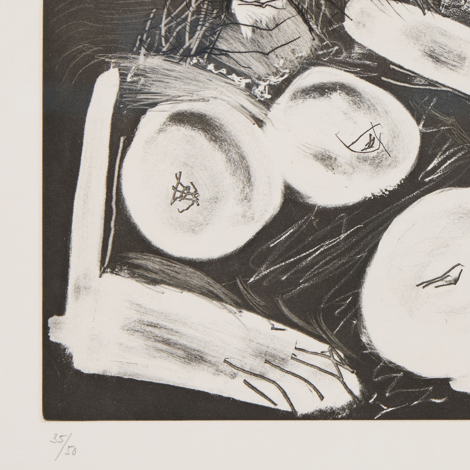 Peintre et modèle au collier - 1966 - Detail D3