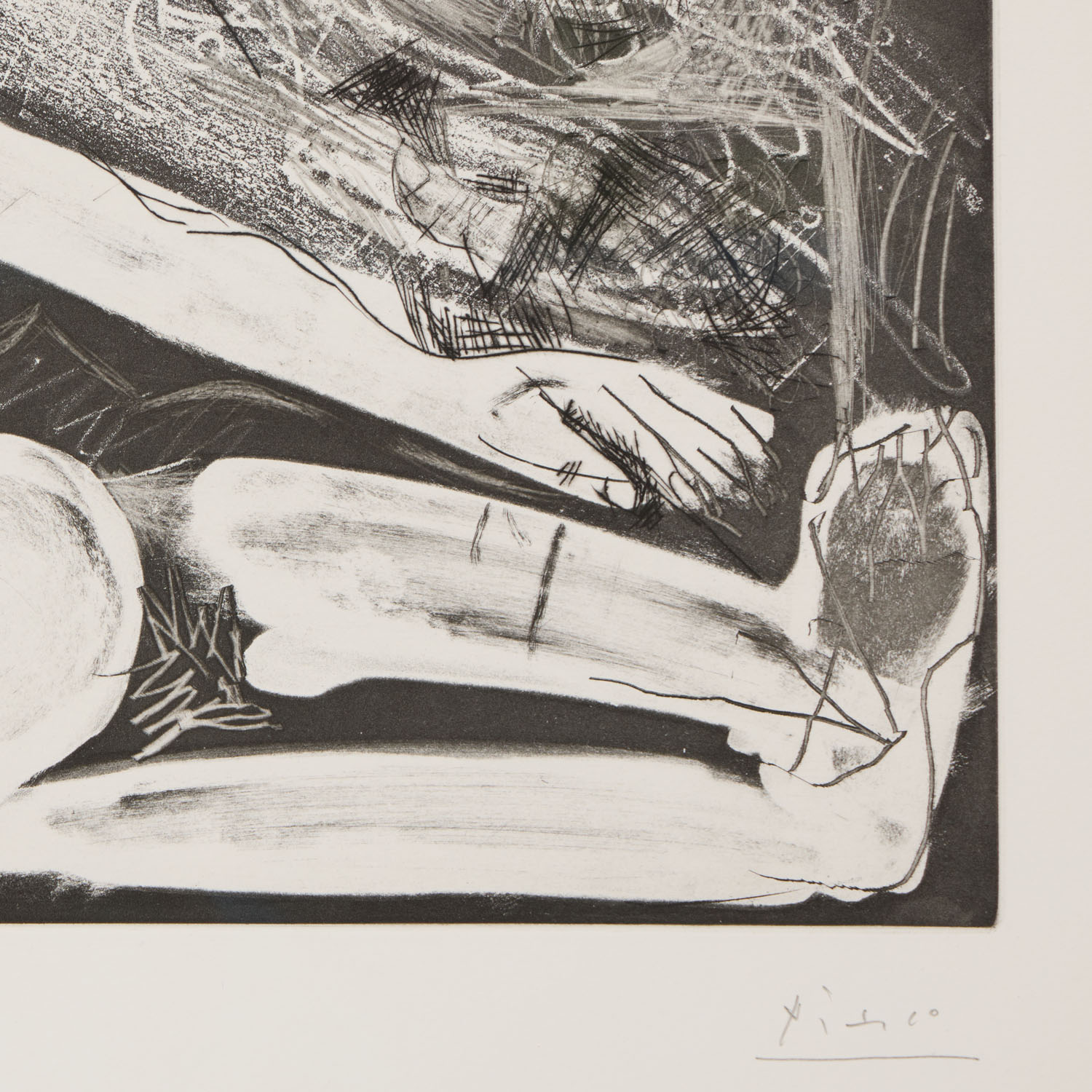 Peintre et modèle au collier - 1966 - Detail D4