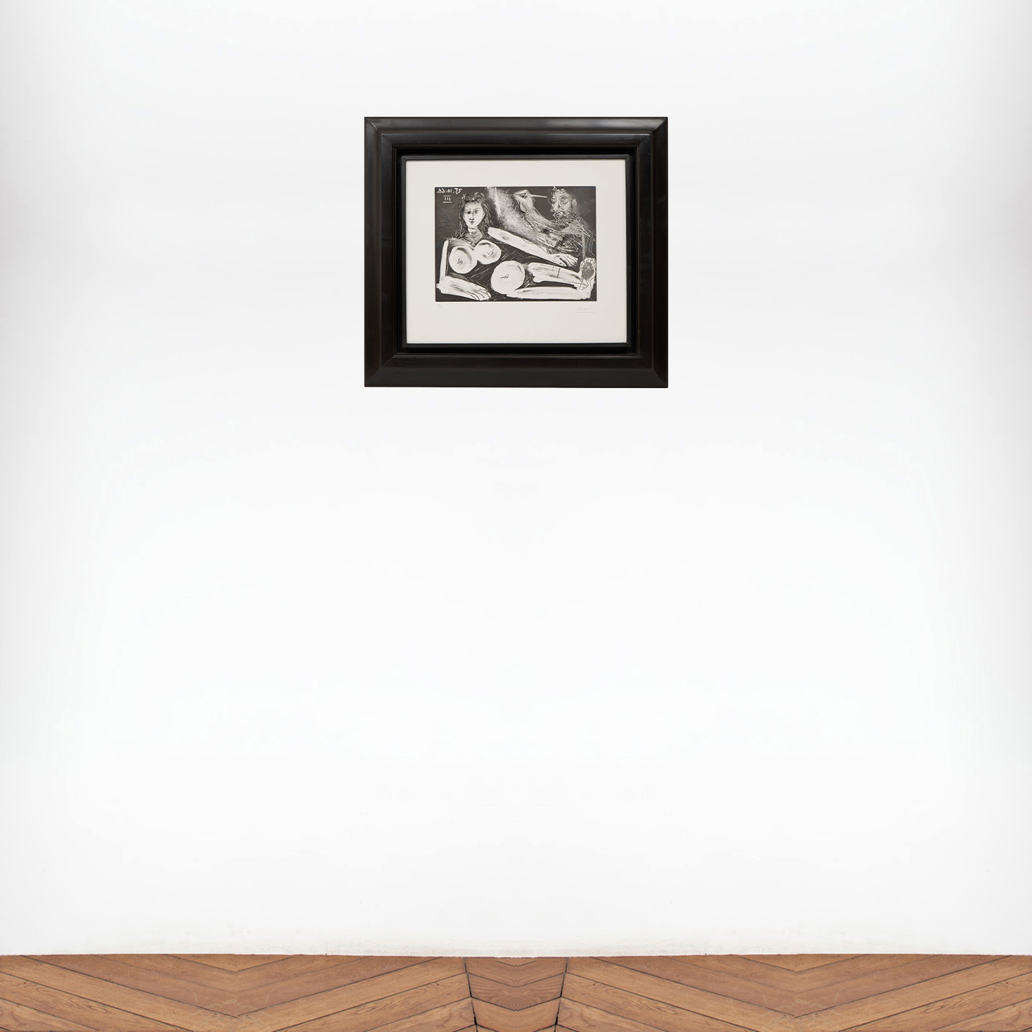 Peintre et modèle au collier - 1966 - Detail D6