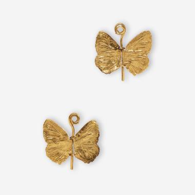 Paire de boucles d’oreille 'Papillon', petit modèle - le modèle créé vers 1990 - Edition Artcurial