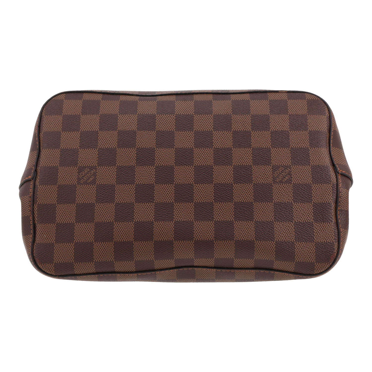 Sac à main Louis Vuitton  NéoNoé en toile damier ébène et cuir jaune safran - Detail D1