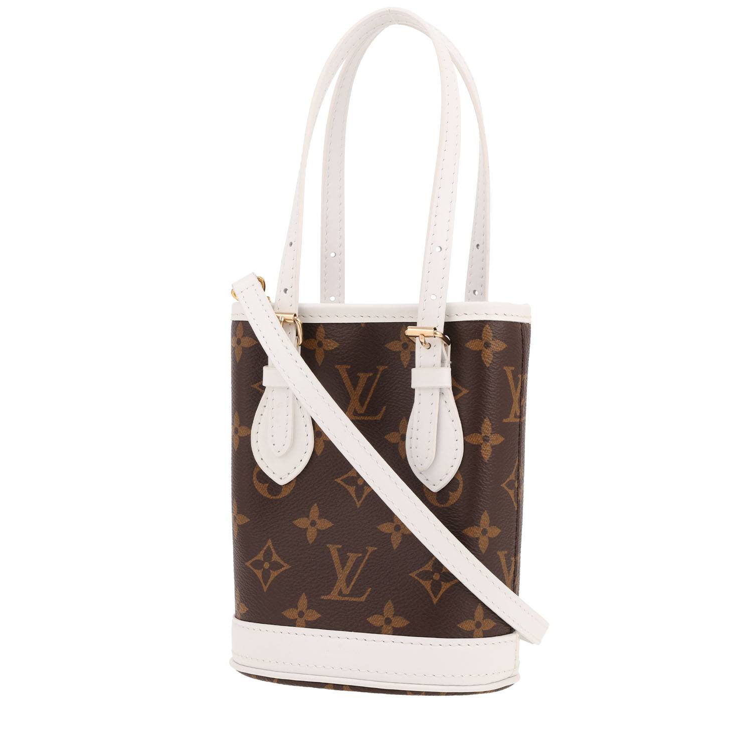 Sac Louis Vuitton Bucket Mini Monogram Marron Occasion