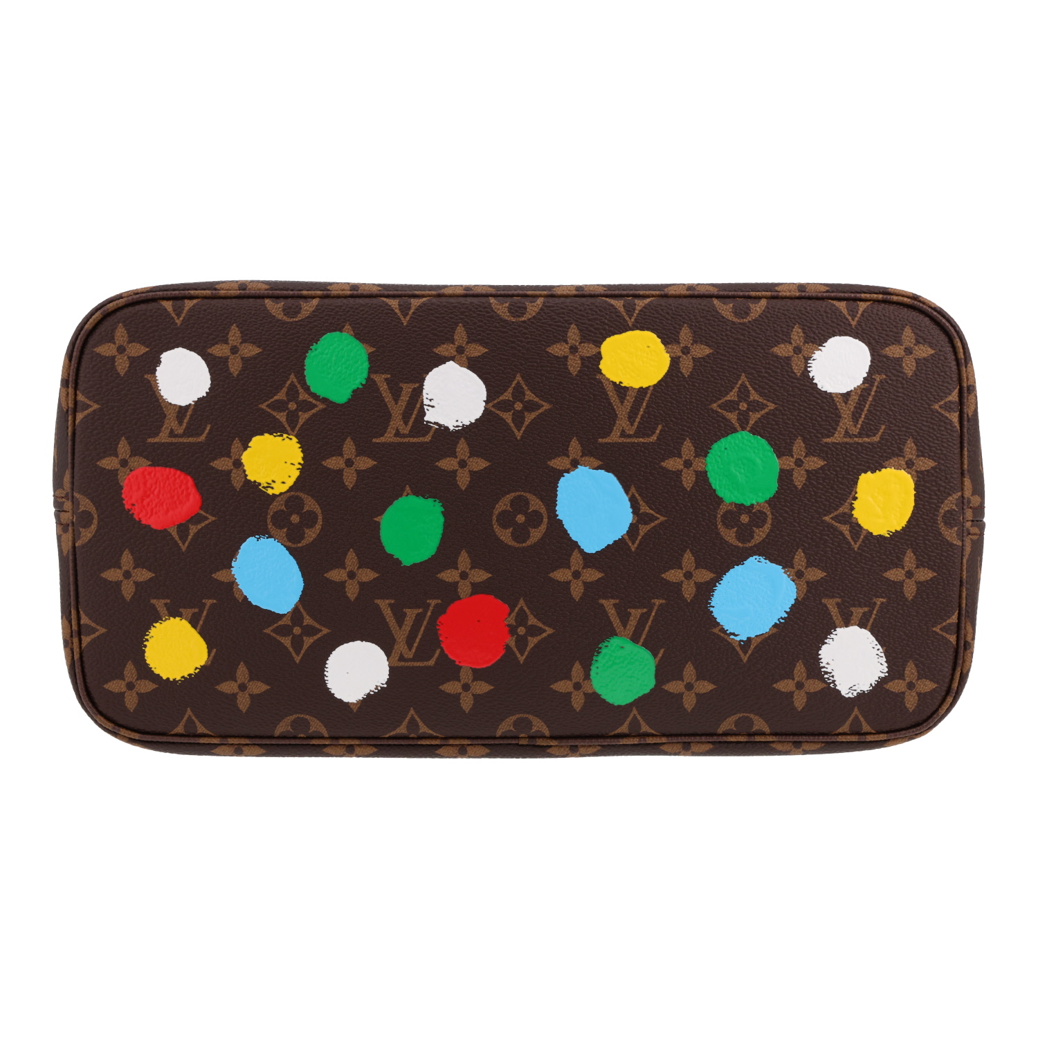 Bolso Cabás Louis Vuitton  Neverfull Editions Limitées modelo mediano  en lona Monogram y cuero natural - Detail D1