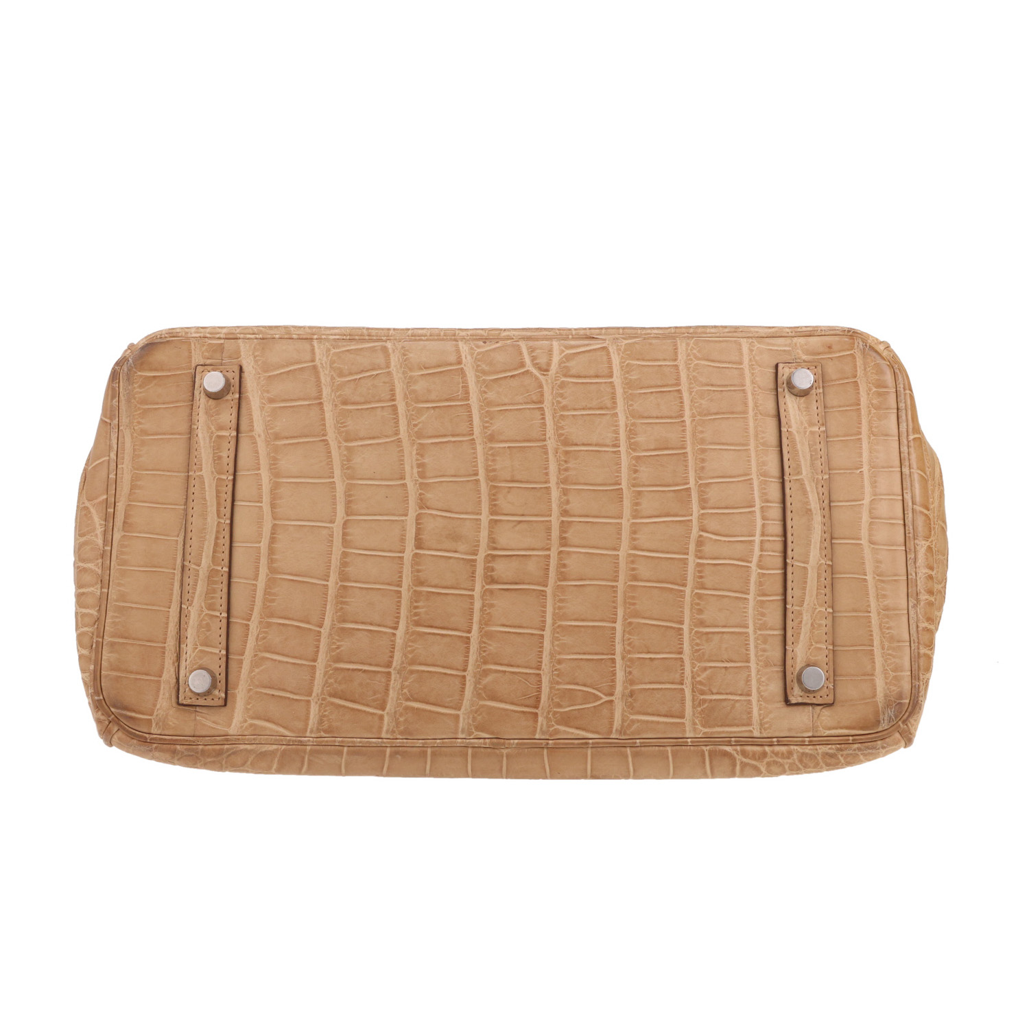 Borsa Hermès  Birkin 35 cm in alligatore beige - Detail D1